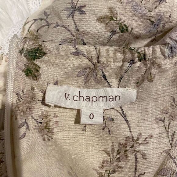 V Chapman The Daisy Halter Dress in Blue Bouquet XS Size 0 - Picture 7 of 10